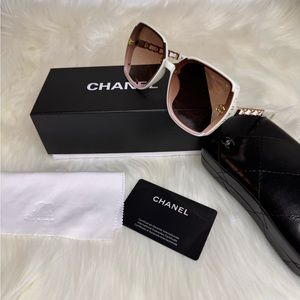 Chanel White Sunglasses